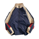 Patchwork Color Block Thin Windbreaker Jacket