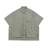 Chemise cargo homme style safari avec poches
