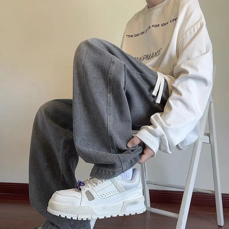 별똥별 패턴 와이드 데님 팬츠