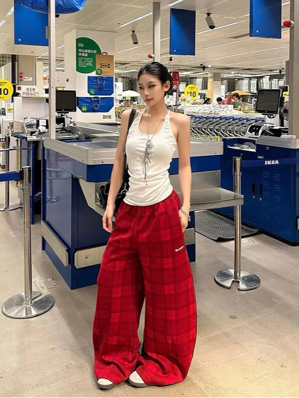 Y2K Chic American Style Star Graffiti Wide Leg Jogger