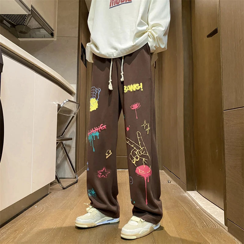 Y2K Baggy Graphic Sweatpants