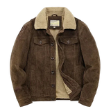 Corduroy Fleece Lined Loose Jacket