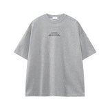 韓国風レタープリントTシャツ