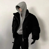 Veste bomber d'hiver rétro en coton épais pour homme