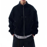 Veste de travail décontractée style japonais, coupe ample