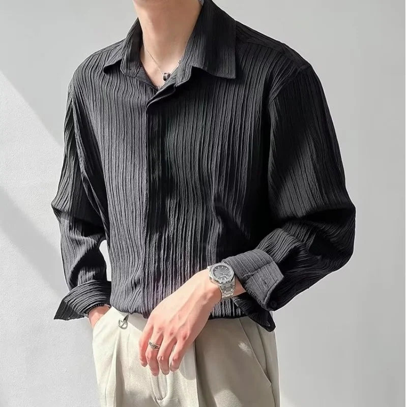 Chemise élégante à manches longues et coupe ample