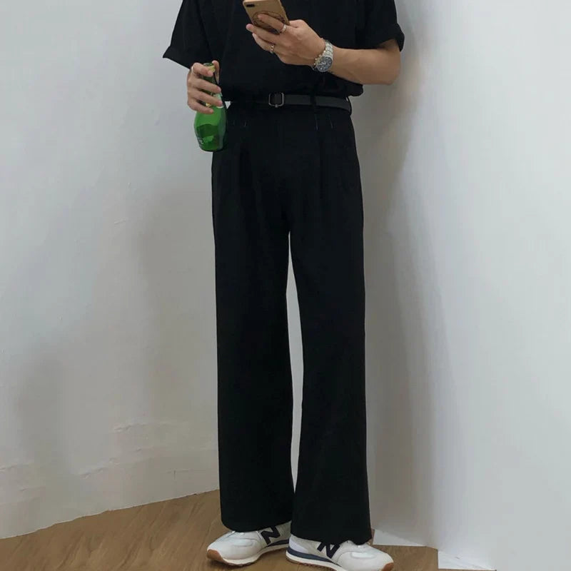 솔리드 만능 일자 팬츠