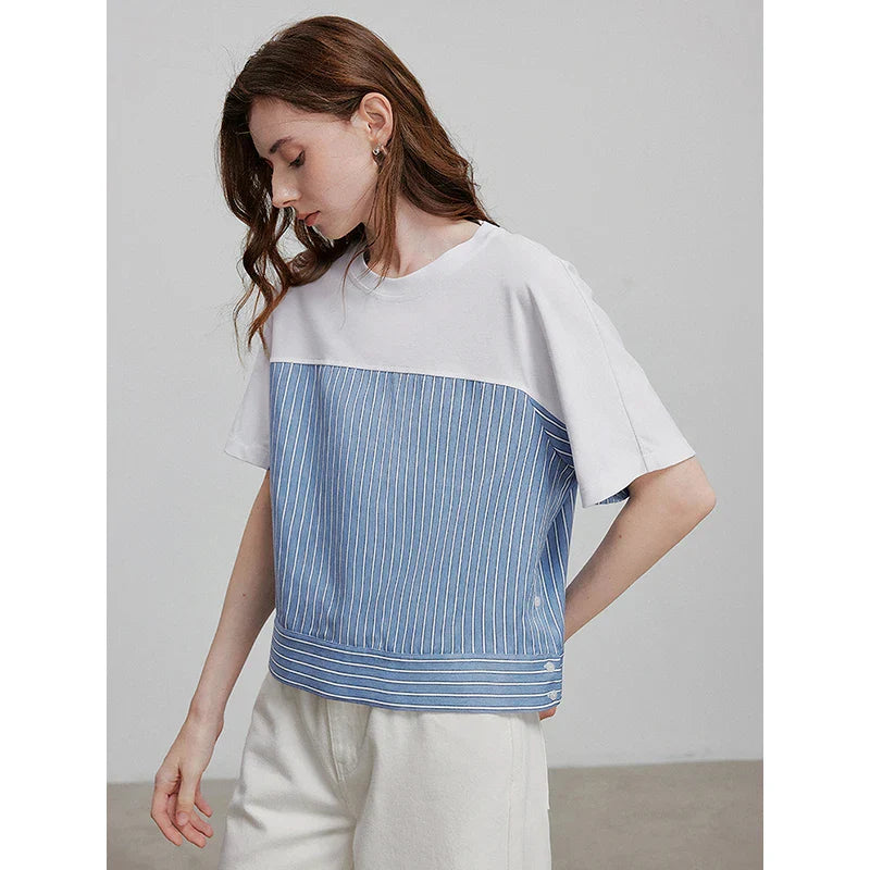 Stylish Floral Print Short Sleeve T-Shirt