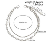 Einzigartige modische Taillenkette aus Imitationsperlen und Legierung