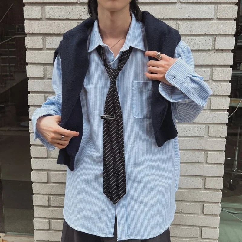 Chemise oversize d'inspiration japonaise à coupe décontractée