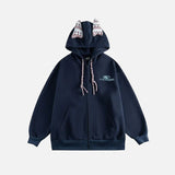 Cute Loose Cat Ear Casual Hooded Sweatshirt