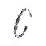 Retro Angel Wings Adjustable Silver Bracelets