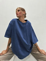 Vintage Damen Retro Lockeres T-Shirt