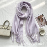 Cashmere Solid Color Thick Scarves