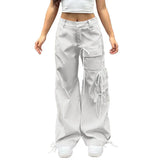 Women Streetwear Vintage Bowknot Cargo Pants