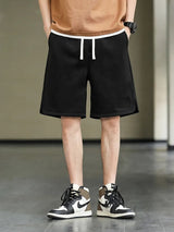 Drawstring Baggy Sweat Shorts
