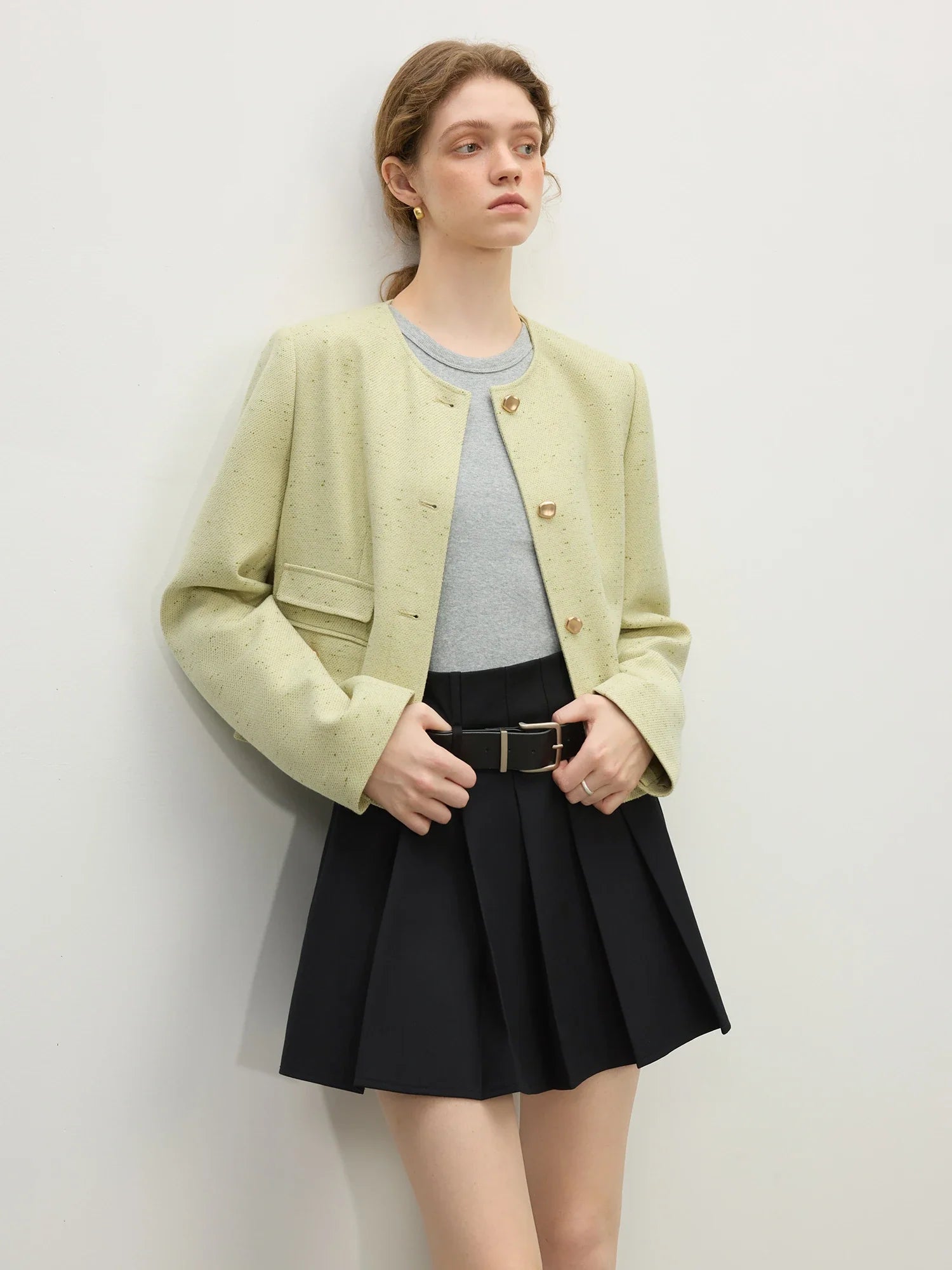 Elegante und attraktive Tweedjacke für Damen für den Frühling