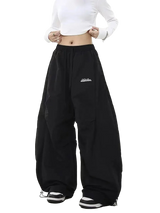 Y2K Wide-Leg Cargo Sweatpants
