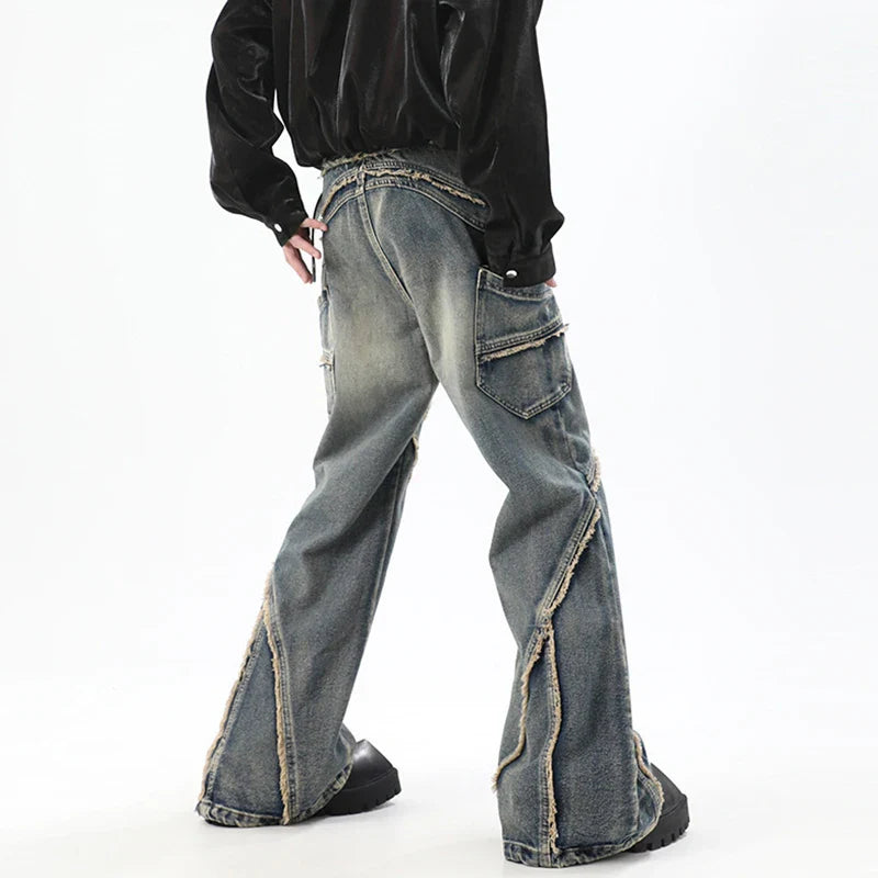Vintage Easy Care Washed Slim Denim Baggy Jeans