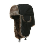Faux Fur Lined Trapper Hat