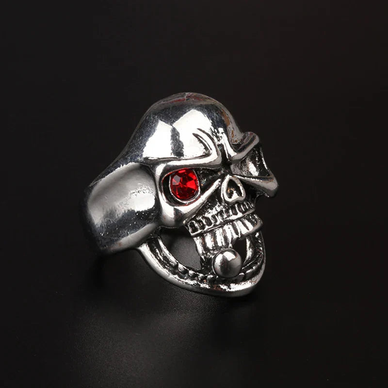 Gothic Large Retro Skull Cigarette Ring