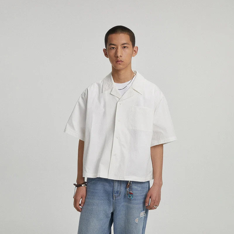Chemise ample et décontractée de style japonais ou coréen