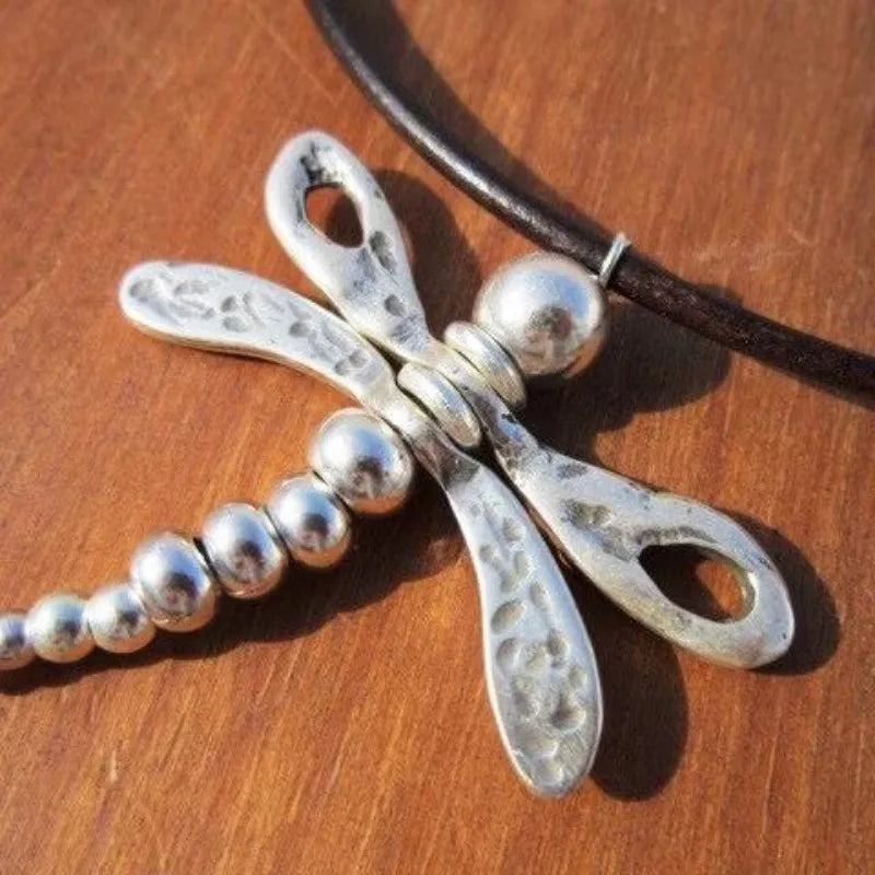 Dragonfly Metal Pendant Bohemian Choker Necklace