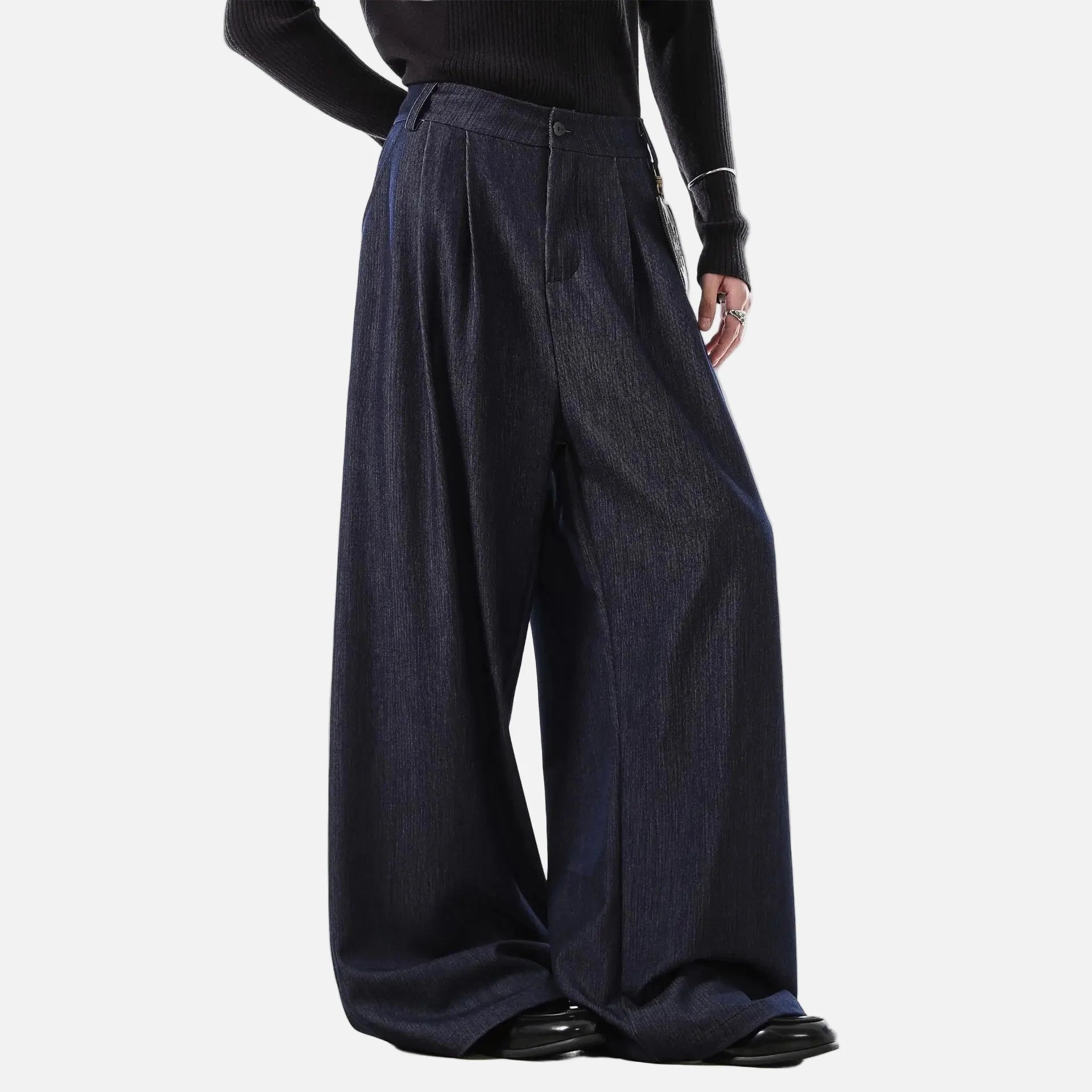 Luxury Old Money Style Pleated Wide Leg Pants