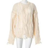 Women Luxury Knitted Essential Fringe Sweater