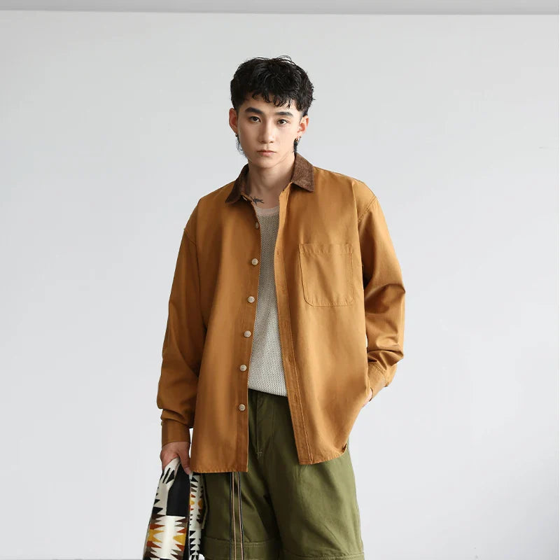 Chemise à manches longues décontractée, ample et élégante, style signature