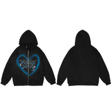 Essential Graffiti Print Hip Hop Hooded Sweatshirt
