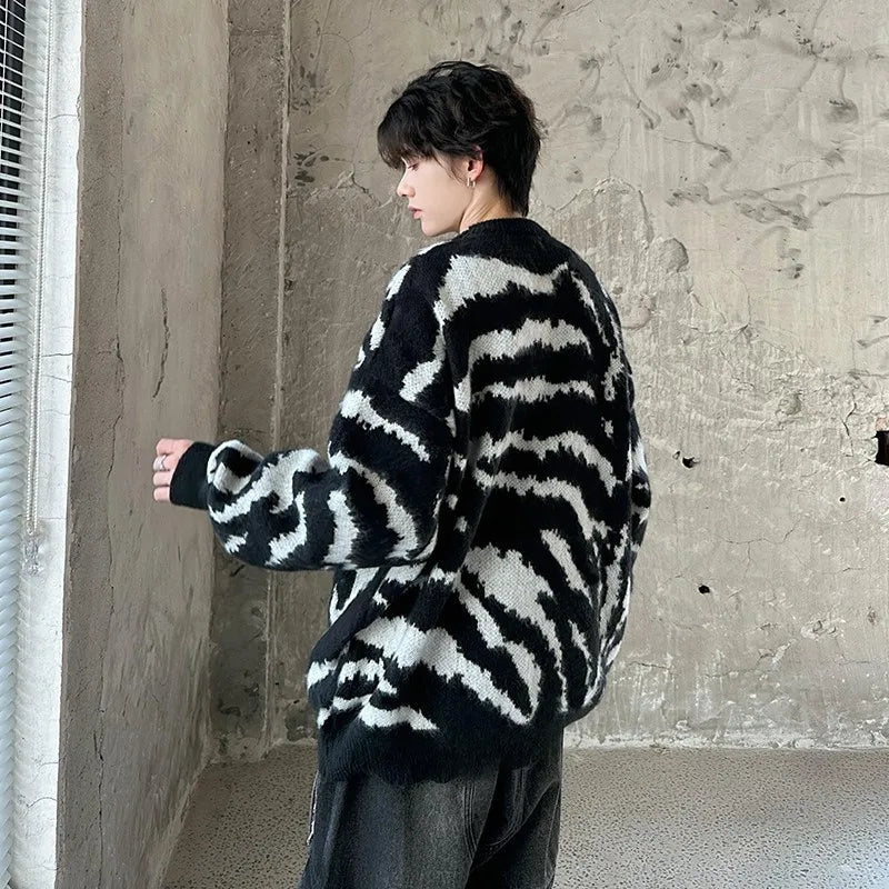 Warm Velvet Knitted Pullover Sweater