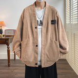 Relaxed Fit Knitted Acrylic Jacket