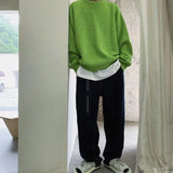 Solid Color Knitted Sweater