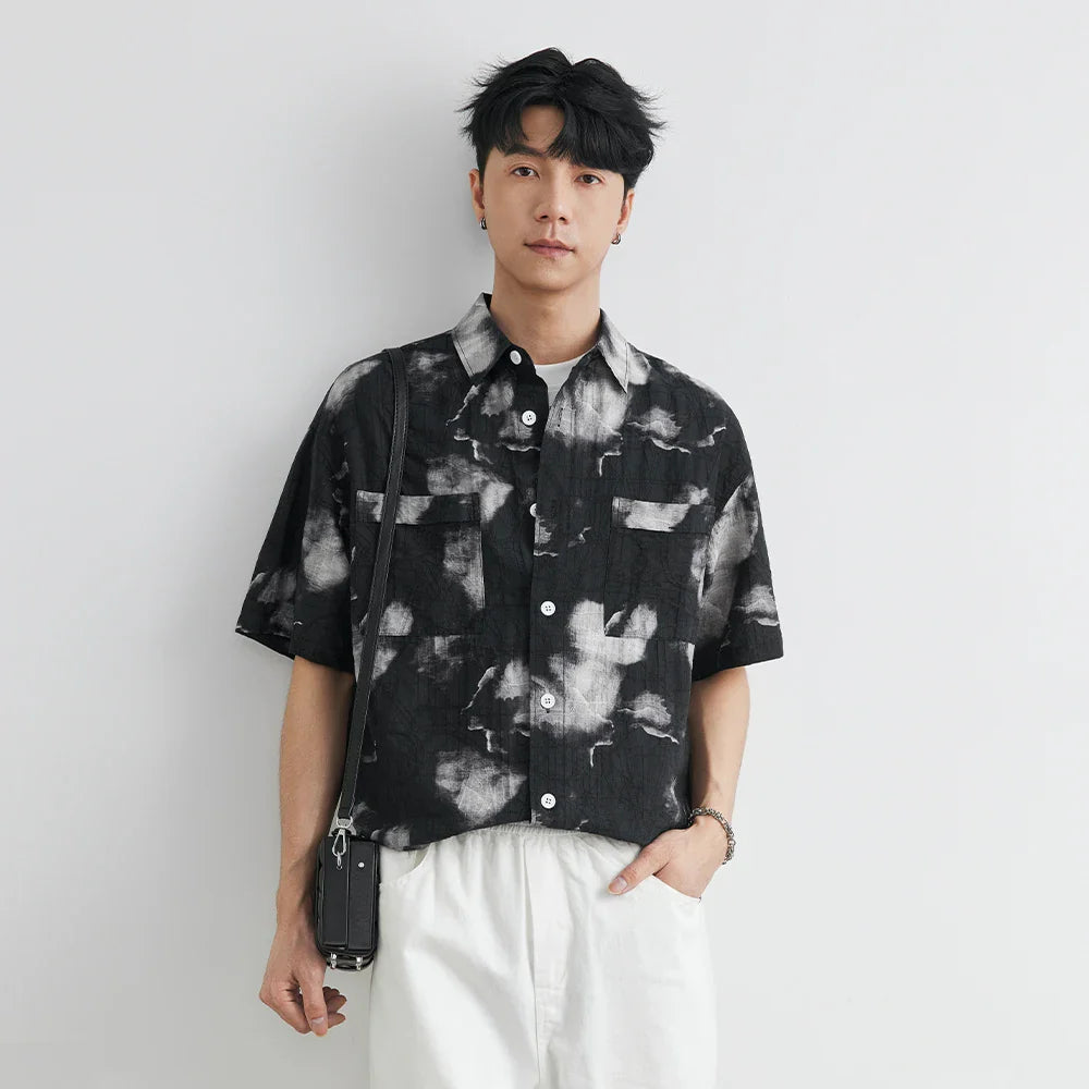 Chemise hawaïenne tendance à fleurs pour homme