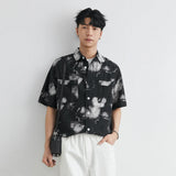 Chemise hawaïenne tendance à fleurs pour homme