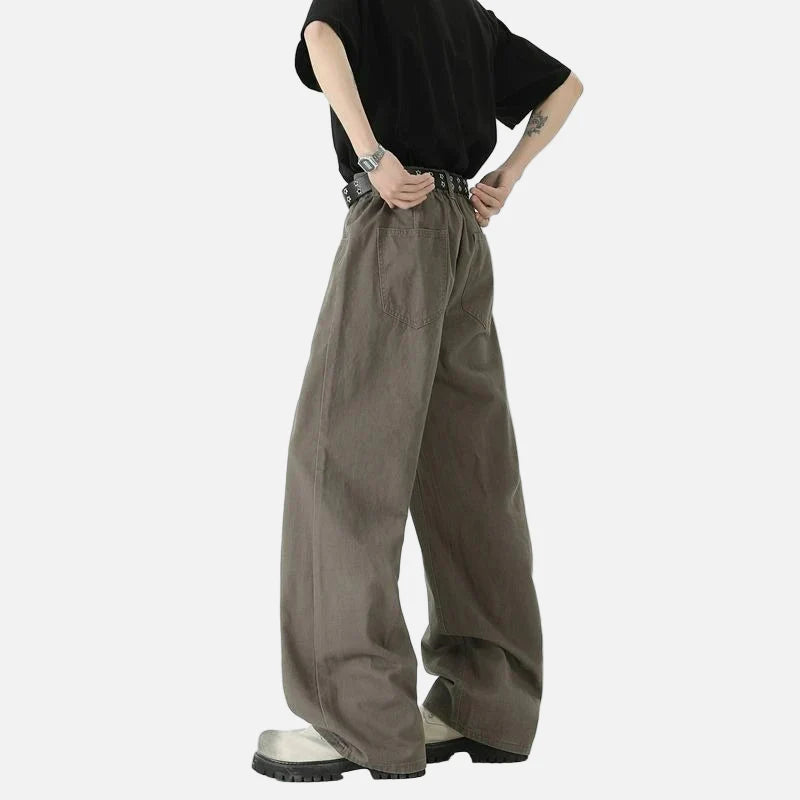 Premium Y2K Loose Fit Wide Leg Denim Jeans