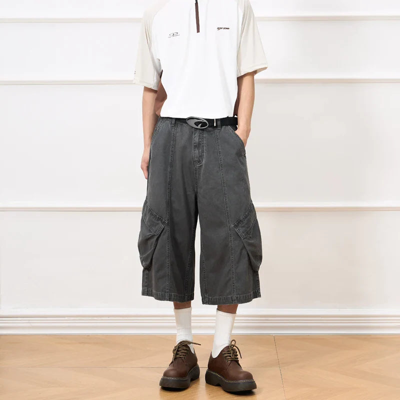 Comfortable Workwear Hip Hop Cargo Jorts