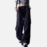 Streetwear Loose Fit Solid Color Casual Jogger