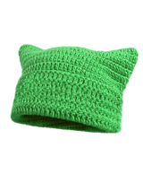 Cute Cat Ears Striped Beanie