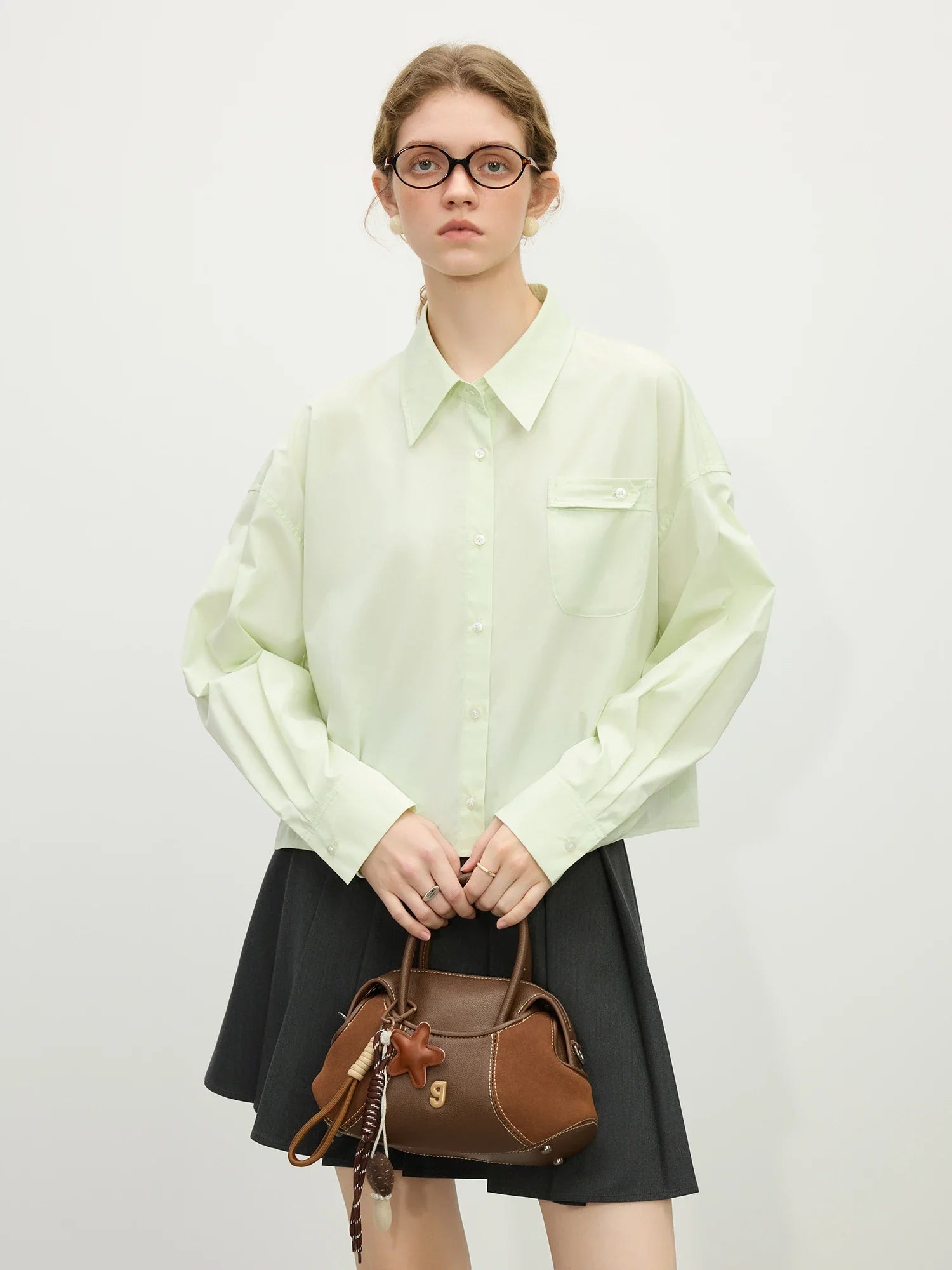 Chemise longue ample en coton pour femme, mignonne et décontractée, idéale pour le printemps