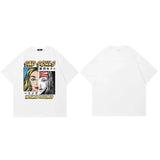 Buntes T-Shirt mit japanischem Cartoon-Motiv