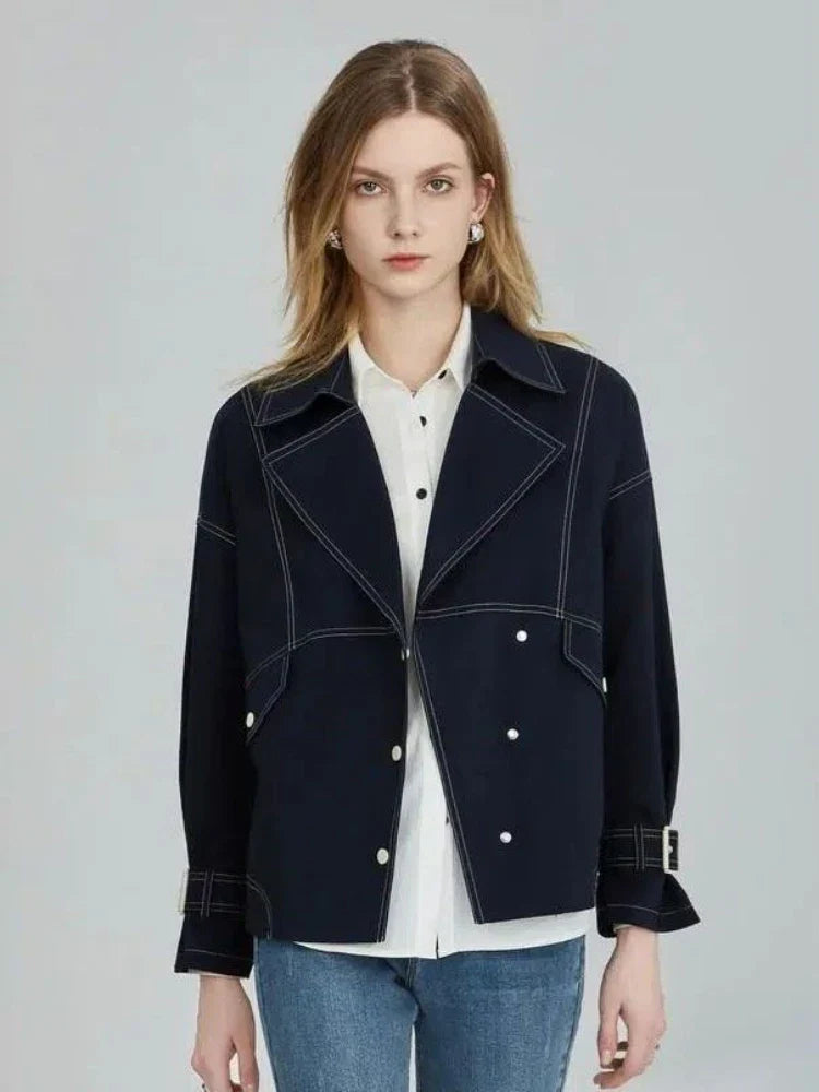 Women Loose Vintage Safari Style Jacket
