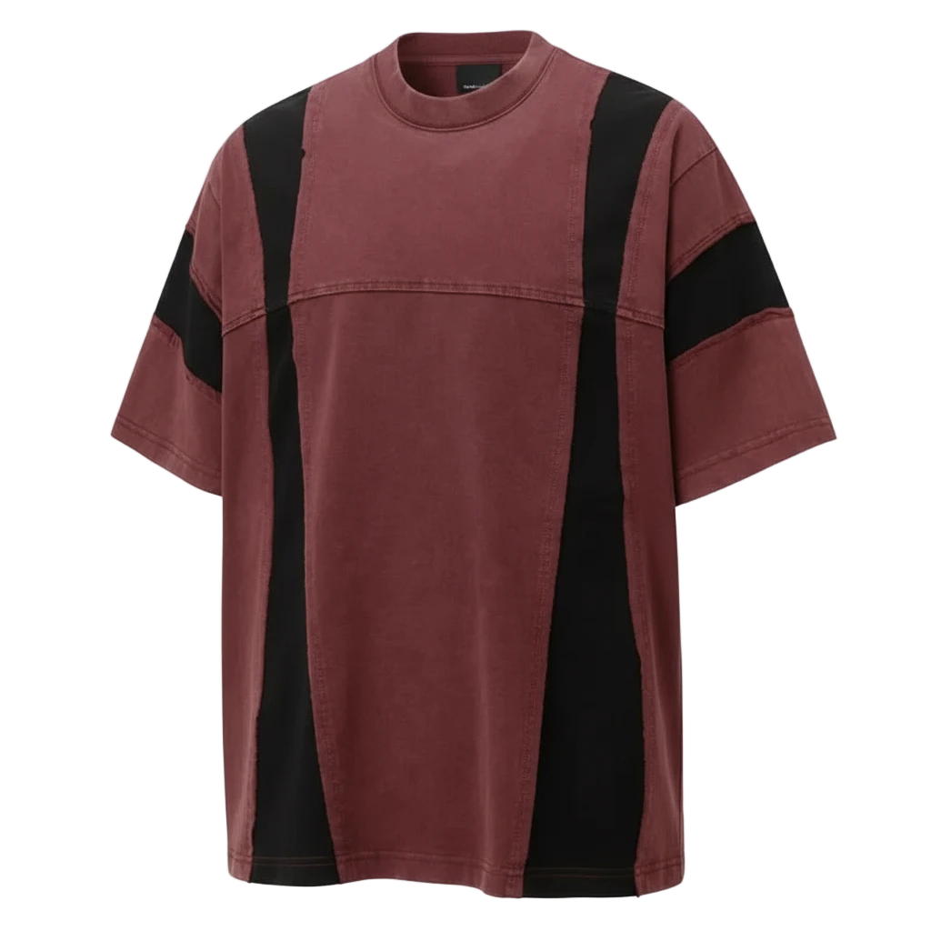 Y2k Grunge Patchwork Tee