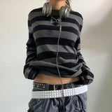 Y2K Striped Artisan's Craft T-Shirt