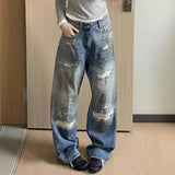 Retro American Style Essential Baggy Jeans