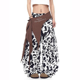 Y2K Women Leopard Print Casual Wide Leg Pants