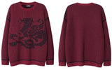 Y2k Grunge Dancing Dragon Sweatshirt