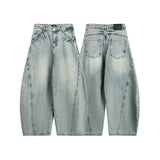 Hochwertige, lässige Jeans mit weitem Bein