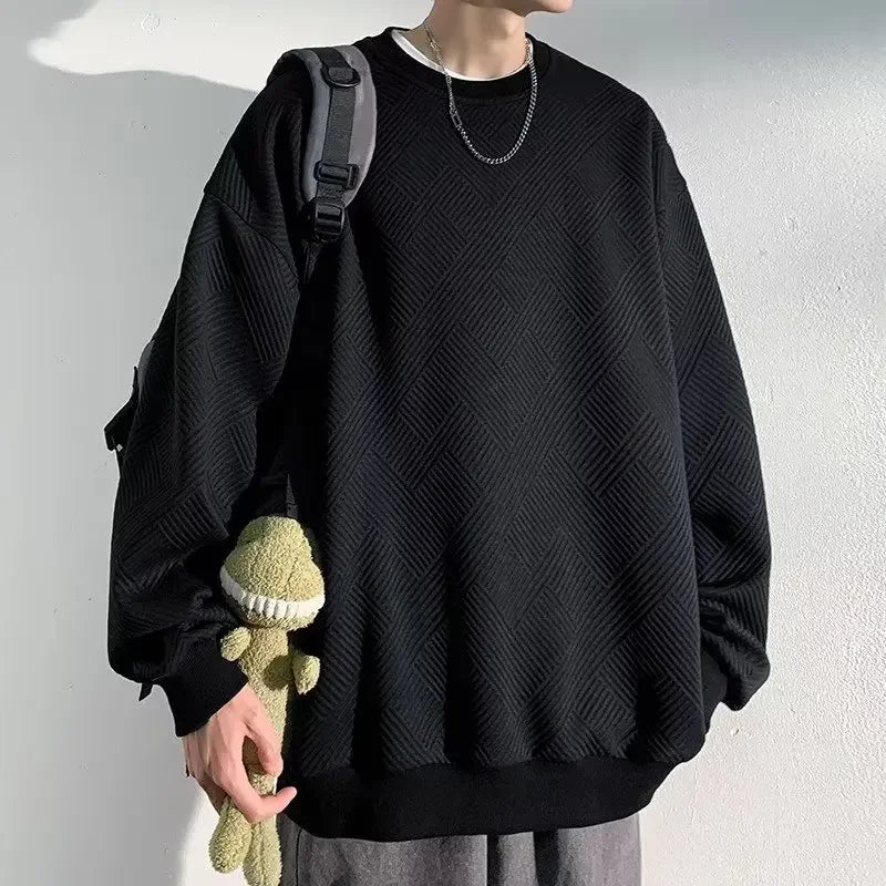 Versatile Classic Hip Hop Solid Color Sweatshirt